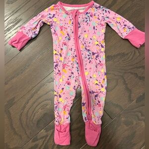 Little Sleepies Pink Paint Party Newborn Zippy